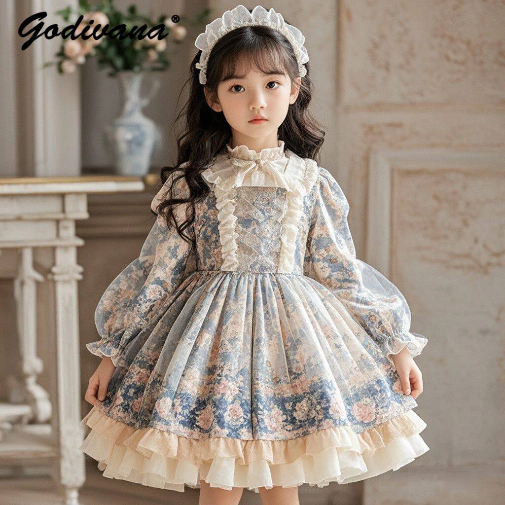 Baby Clothing Dresser - فستان أميرة لوليتا جديد للبنات الصغيرات