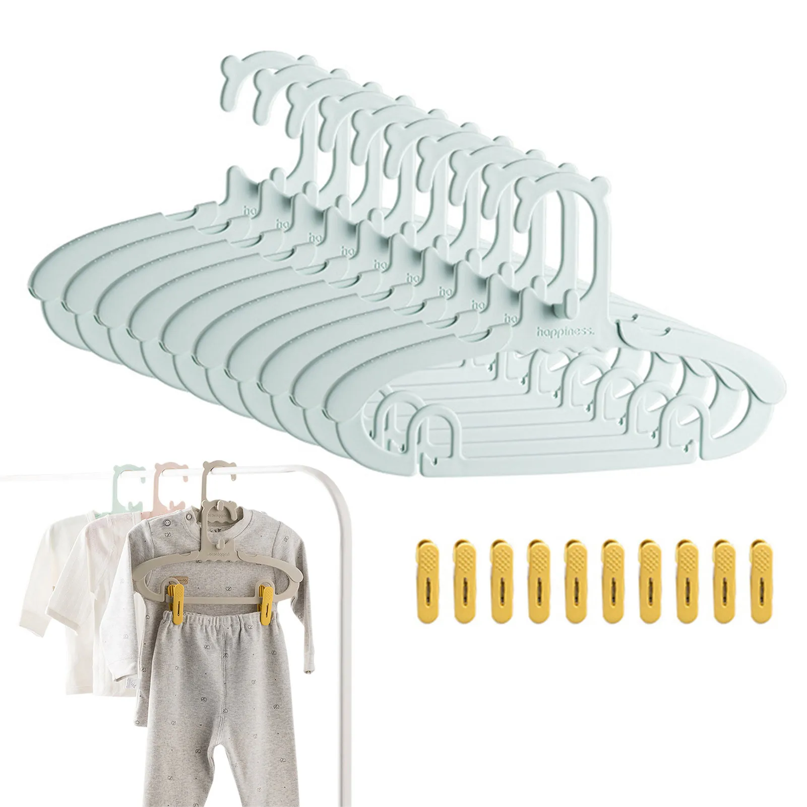 حاملات ملابس أطفال قابلة للتعد - مراجعة Baby Clothing Hanging Rack وسعره