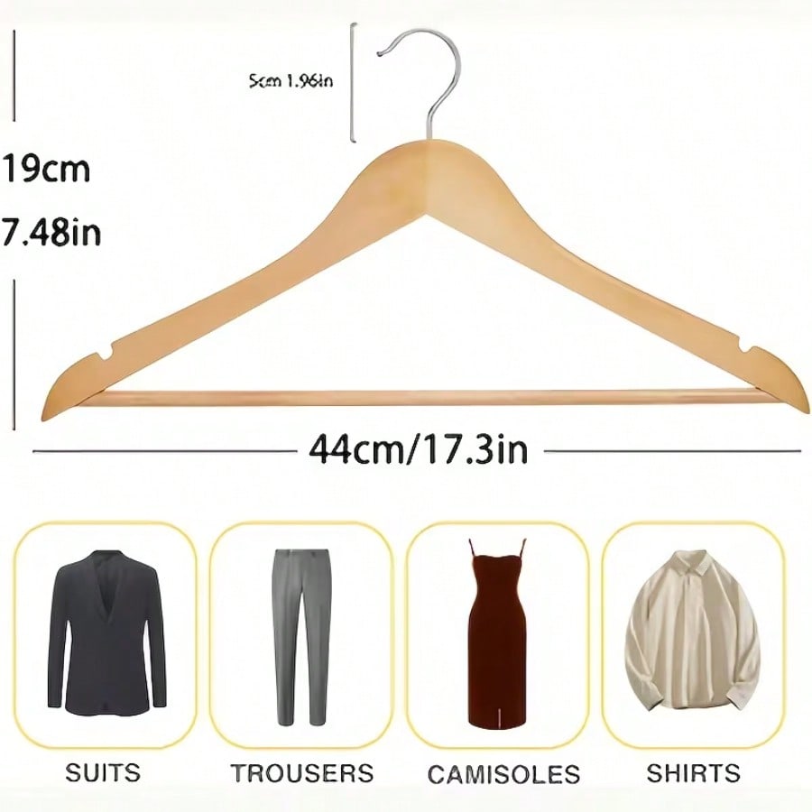 مجموعة علاقات ملابس خشبية طبيع - مراجعة Baby Clothing Dividers وسعره