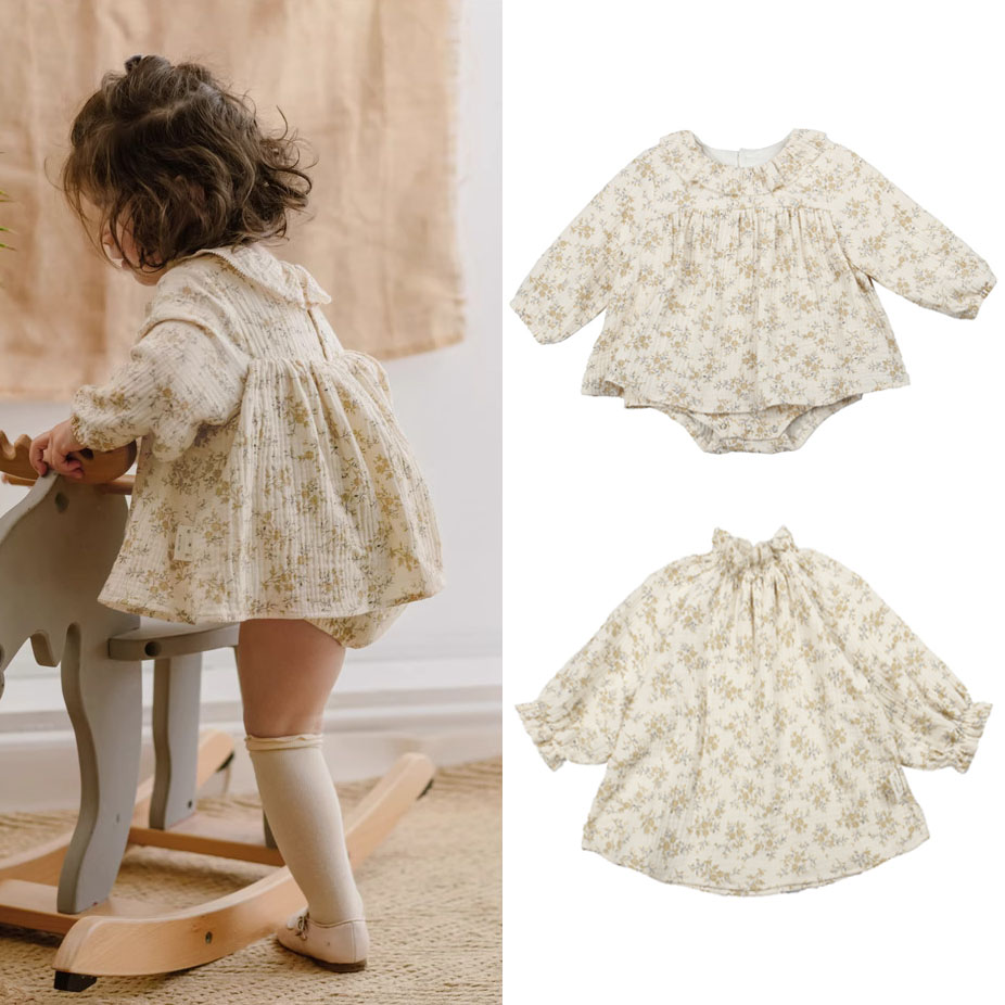 فساتين طفلة الأزهار الربيع الق - مراجعة Baby Clothing Organic وسعره