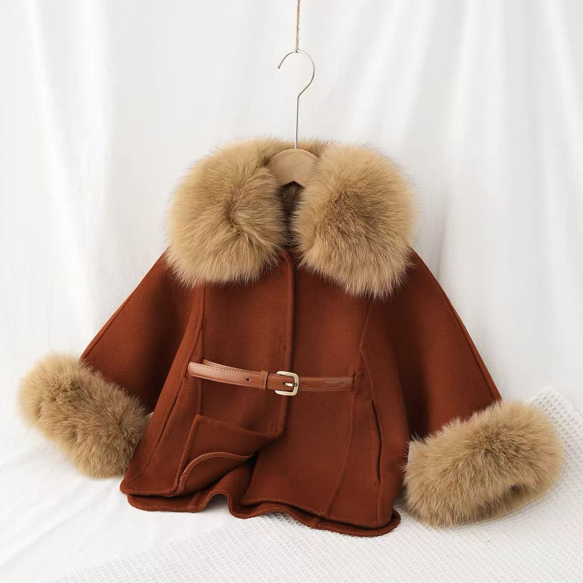 الفتيات معطف الصوف على الوجهين - مراجعة Baby Clothing High End وسعره